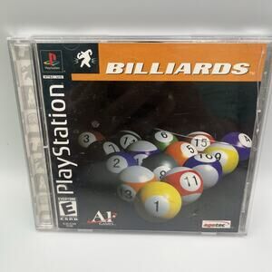 Billiards (Sony PlayStation 1, 2001) Tested Complete Black Label CIB